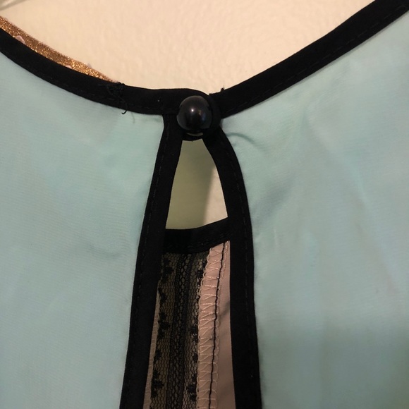 LULU’S Illusion Lace Aqua Dress - Picture 3 of 7